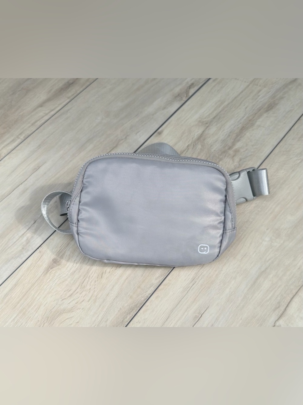 NWOT Everywhere Belt Bag Silver Gray Lightweight Adjustable Multipocket Y2K